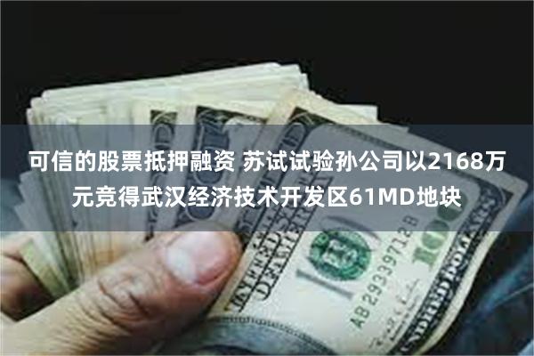 可信的股票抵押融资 苏试试验孙公司以2168万元竞得武汉经济技术开发区61MD地块