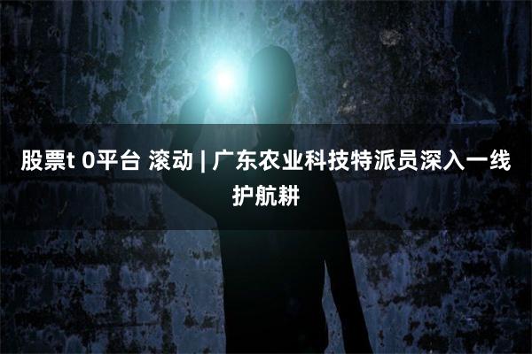 股票t 0平台 滚动 | 广东农业科技特派员深入一线护航耕